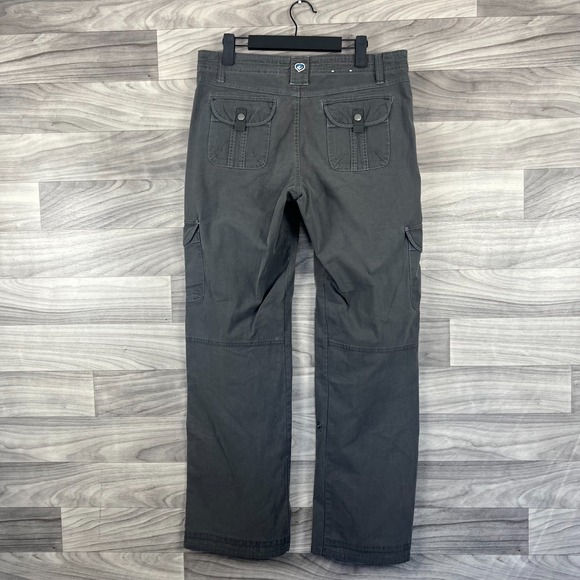 Kuhl Cargo Pants Womens Size 10 Gray Straight Leg Hiking Outdoor Relaxed Stretch - Picture 11 of 15